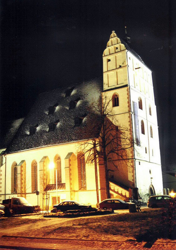 Stadtkirche am Abend Stadtkirche am Abend