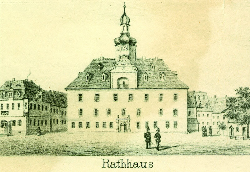 Rathaus - historische Ansicht Rathaus - historische Ansicht