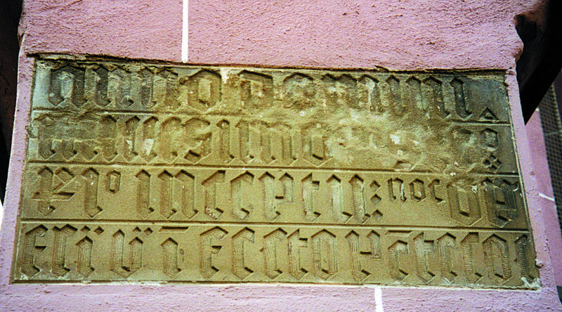 Schlussstein der Stadtkirche Schlussstein der Stadtkirche
